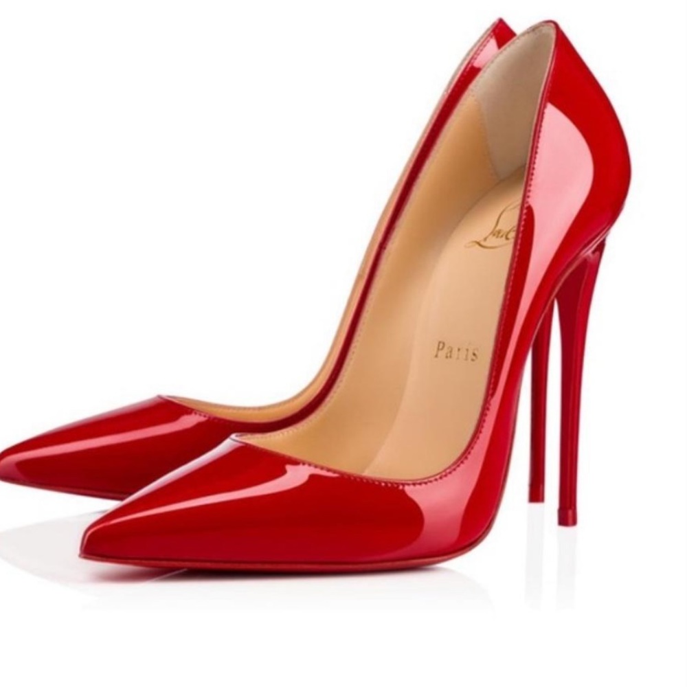 Christian Louboutin Red So Kate Patent Leather 120mm Pumps Size 39